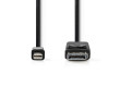 Mini DisplayPort – DisplayPort Kabel | Mini DisplayPort Zástrčka | DisplayPort Zástrčka | 2,0 m | Černý