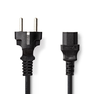 Napájecí Kabel | Schuko Zástrčka | IEC-320-C13 | 2,0 m | Černý