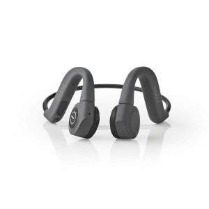 Sluchátka na Lícní Kosti s Technologií Bone Conduction | 6,5 hodiny přehrávání | Konektivita Bluetooth | Interní paměť 8 GB | Šedá