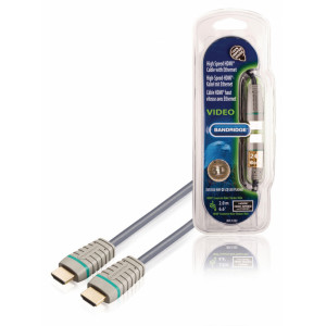 High Speed HDMI Kabel s Ethernetem HDMI Konektor - HDMI Konektor 2.00 m Modrá