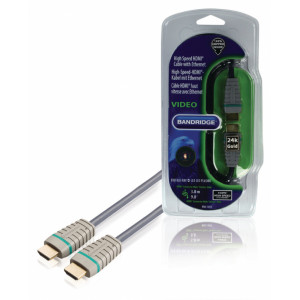 High Speed HDMI Kabel s Ethernetem HDMI Konektor - HDMI Konektor 3.00 m Modrá