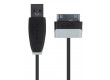 Synchronizační a Nabíjecí Kabel Samsung 30kolíkový Zástrčka - USB A Zástrčka 1.00 m Černá