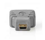 HDMI Adaptér | HDMI Micro Konektor – HDMI Zásuvka | Šedý