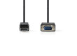 DisplayPort – VGA Kabel | DisplayPort Zástrčka – VGA Zástrčka | 2 m | Černý
