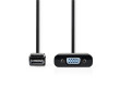 DisplayPort – VGA Kabel | DisplayPort Zástrčka – VGA Zásuvka | 0,2 m | Černý