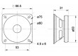 Širokopásmový reproduktor 6.5 cm (2.5