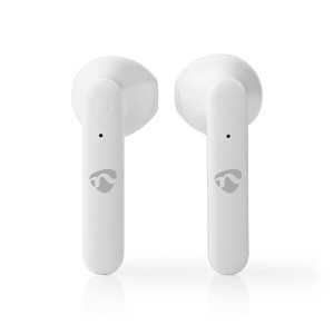 Bezdrátová Bluetooth® Sluchátka | 3 Hodiny Přehrávání | Hlasové a Dotykové Ovládání | Nabíjecí Pouzdro | Bílá