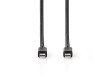 Mini DisplayPort - Mini DisplayPort Kabel | Mini DisplayPort Zástrčka - Mini DisplayPort Zástrčka | 2 m | Černý