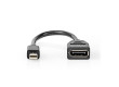 Mini DisplayPort - DisplayPort Kabel | Mini DisplayPort Zástrčka - DisplayPort Zásuvka | 0,2 m | Černý