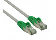 Křížený síťový kabel FTP CAT 5e, 10 m, šedý/zelený