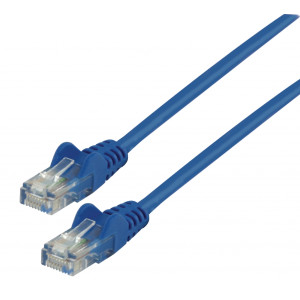 Patch kabel UTP CAT 6, 1 m, modrý