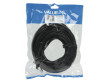 Plochý patch kabel FTP CAT 6, 10 m, černý