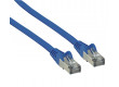 Plochý patch kabel FTP CAT 6, 1 m, modrý