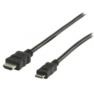 High Speed HDMI Kabel s Ethernetem HDMI Konektor - HDMI Mini Konektor  2.00 m černý
