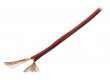 Černý/červený reproduktorový kabel 2x 0.35 mm² 100 m