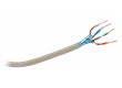 Síťový kabel s drátovými vodiči CAT5e F/UTP na cívce, 100,0 m, šedý