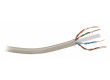Síťový kabel s drátovými vodiči CAT6 UTP na cívce, 100,0 m, šedý