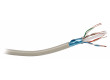 Síťový kabel s lankovými vodiči CAT6 F/UTP na cívce, 100,0 m, šedý