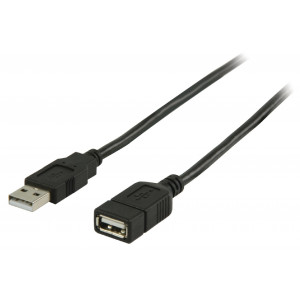 Prodlužovací kabel zástrčka USB 2.0 A – zásuvka USB A, 1,00 m