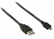 Kabel zástrčka USB 2.0 A – zástrčka USB micro B, 1,00 m
