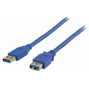 Prodlužovací kabel zástrčka USB 3.0 A – zásuvka USB A, 2,00 m