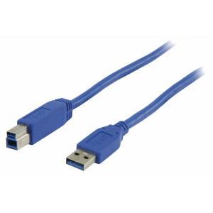 Kabel zástrčka USB 3.0 A – zástrčka USB B, 1,00 m