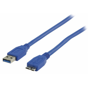 Kabel zástrčka USB 3.0 A – zástrčka USB micro B, 1,00 m