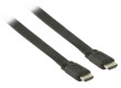Plochý High Speed HDMI™ kabel s ethernetem a konektory HDMI™ – HDMI™, 10,0 m černý