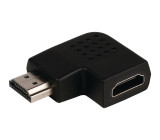 Adaptér HDMI s konektory HDMI úhlový pravý – HDMI vstup, černý