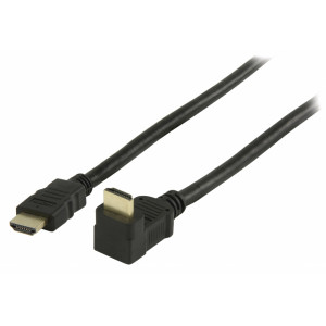 High Speed HDMI™ kabel s ethernetem HDMI™ konektor - HDMI™ konektor 90° úhlový 2.00 m černý