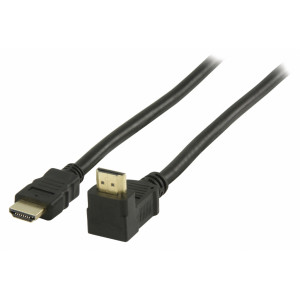 High Speed HDMI™ kabel s ethernetem HDMI™ konektor - HDMI™ konektor 270° úhlový 10.0 m černý