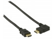 High Speed HDMI™ kabel s ethernetem HDMI™ konektor - HDMI™ konektor úhlový levý 3.0 m černý