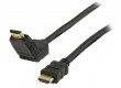 High Speed HDMI™ kabel s ethernetem HDMI™ konektor - HDMI™ konektor otočný 1.0 m černý