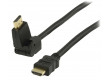 High Speed HDMI™ kabel s ethernetem HDMI™ konektor - HDMI™ konektor otočný 3.0 m černý