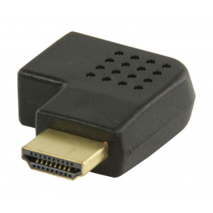 Adaptér HDMI™ s konektory HDMI™ úhlový pravý – HDMI™ vstup, černý