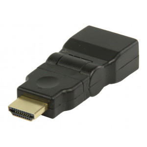Adaptér HDMI™ s konektory HDMI™ otočný – HDMI™ vstup, černý