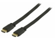 Plochý High Speed HDMI™ kabel s ethernetem HDMI™ konektor - HDMI™ konektor 1.50 m černý
