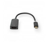 Nedis USB-C™ Kabel s Adaptérem | Type-C™ Zástrčka - HDMI™ Výstup | 0,2 m | Antracitový