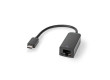 Nedis USB-C™ Kabel s Adaptérem | Type-C™ Zástrčka - RJ45 Zásuvka | 1 Gbit | 0,2 m | Černý
