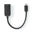 Nedis USB-C™ Kabel s Adaptérem | Type-C™ Zástrčka - HDMI™ Výstup | 0,2 m | Černý