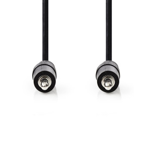 Stereofonní Audio Kabel | 3,5mm Zástrčka | 3,5mm Zástrčka | 0,5 m | Černý