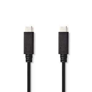 USB 3.2 Gen 2 Synchronizační a Nabíjecí Kabel | USB-C™ Zástrčka | USB-C™ Zástrčka | 1,0 m | Černý
