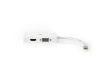 Mini DisplayPort Víceportový Kabel s Adaptérem | Mini DisplayPort Zástrčka - VGA Zásuvka + DVI-D 24+1kolíková Zásuvka + HDMI™ 2.0 Výstup | 0,2 m | Bílý