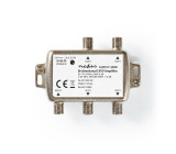 Zesilovač CATV | Max. 12 dB Zesílení | 85-1218 MHz | 4 Výstupy | Zpětný Kanál - 7,5 dB | 5-65 MHz | F