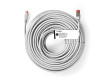 Cat 6 kabel | RJ45 | RJ45 | S / FTP | 30.0 m | Kulatý | PVC | Šedá | Štítek