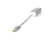 adaptér USB | USB 3.2 Gen 1 | USB Typ-C ™ Zástrčka | RJ45 Zásuvka | Pozlacené | Přímý | 0.20 m | Kulatý | Nylon / Opletený | Hliník | Stříbrná | Box s Okénkem