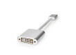 Displayport kabel | DisplayPort Zástrčka | DVI-D 24+1 Zásuvka | 1080p | Pozlacené | 0.20 m | Kulatý | Opletený | Stříbrná | Box s Okénkem