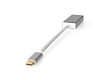USB Adaptér | USB 3.2 Gen 1 | USB-C™ Zástrčka | DisplayPort Zástrčka | 5 Gbps | 0.20 m | Kulatý | Pozlacené | Nylon / Opletený | Stříbrná | Box s Okénkem