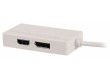 Multi adaptér mini DisplayPort, mini DisplayPort - DVI + DP + HDMI, 0,20 m, bílý