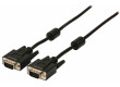 Kabel VGA, zástrčka VGA – zástrčka VGA, 5,00 m, černý